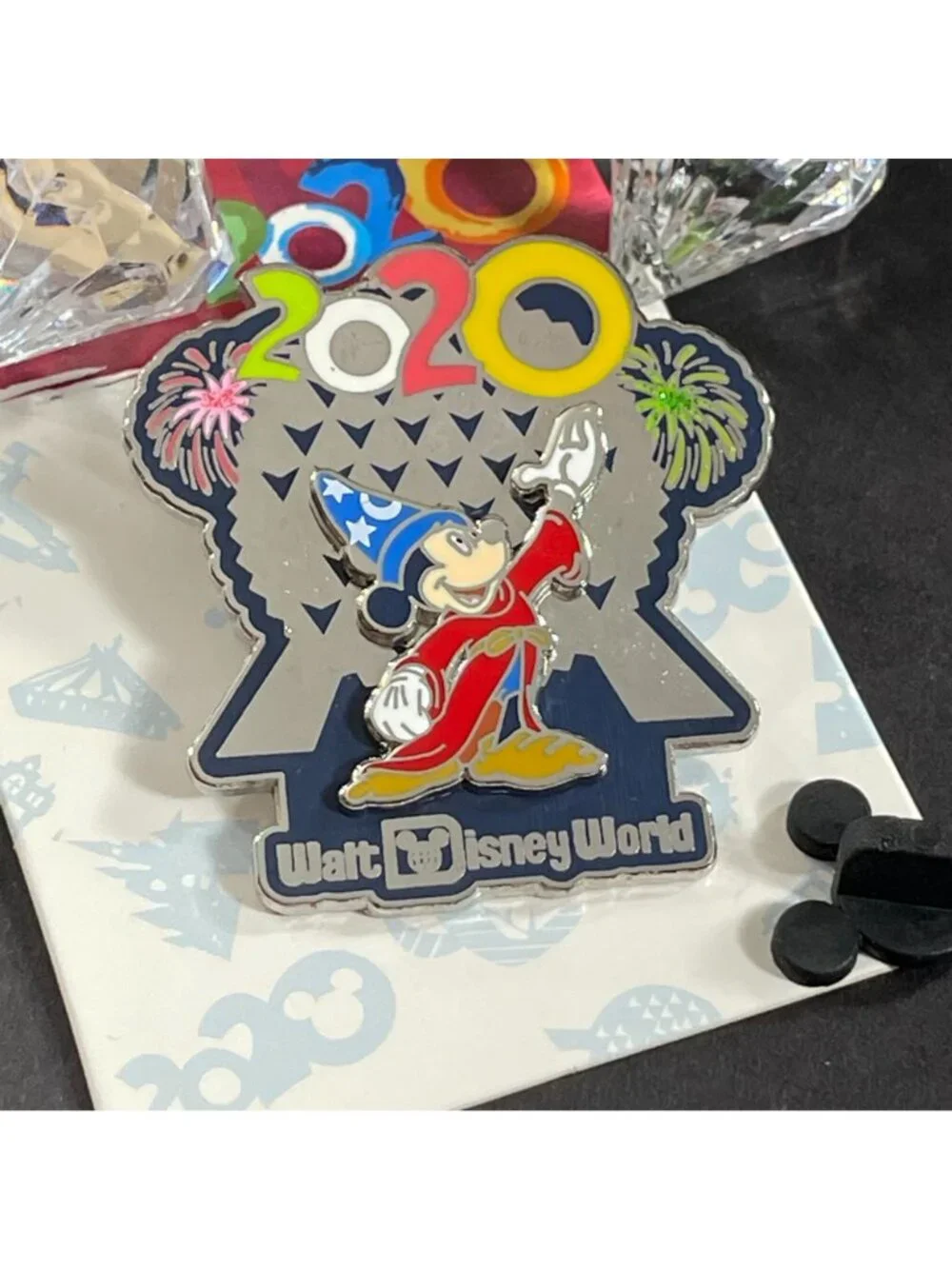Disney Sorcerer Trading Pin Mickey Mouse Epcot 2020 Badge Lapel Pin Brooch Gift